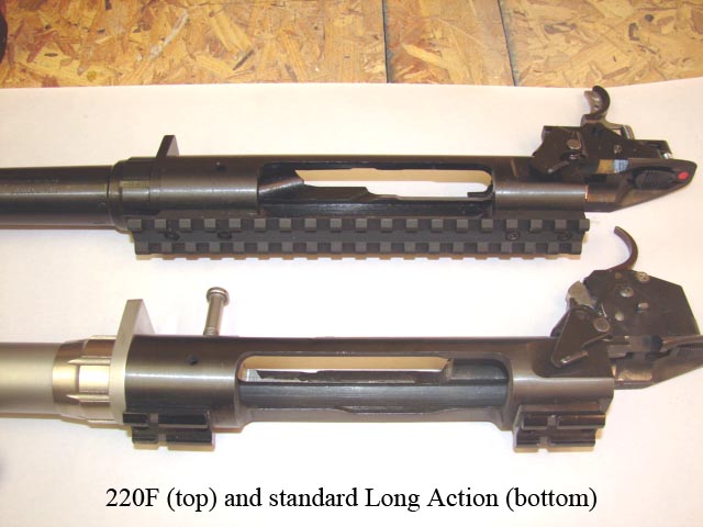 Comparing the 220F to a standard 110 long-action centerfire