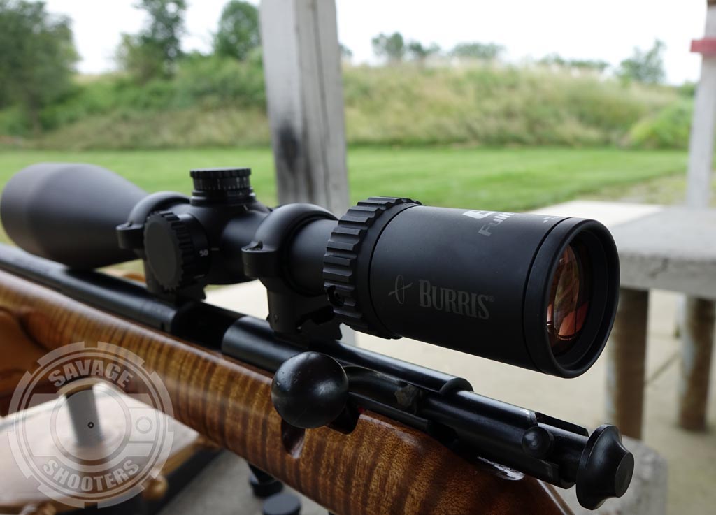 The Burris FullField E1 looks right at home on the Savage 93R17.