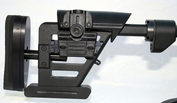 Right side of the fully adjustable buttstock.