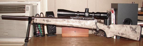 McGowen barrel fitted to the author's single-shot varmint rifle.