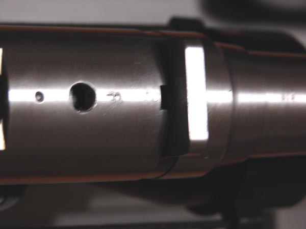 A new, shorter recoil (Remington style) is employed on all AccuStock-equipped rifles to work in conjunction with the "wedge".