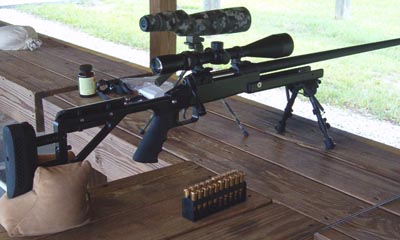 The test stock at the range