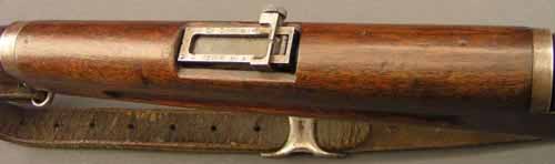 Rear sight on the Montreal Home Guard rifles.