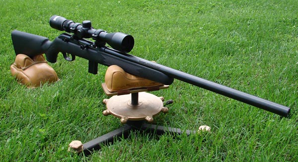 The heavier profile barrel adds a little weight but the rifle still balances well in the hands for shooting off-hand.