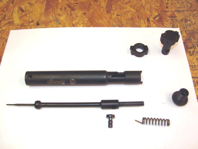 Exploded view of the bolt assembly.