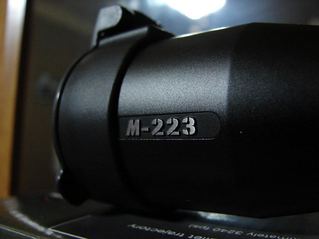 Nice M-223 detail on the objective bell